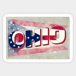 Ohio Vintage style retro souvenir Sticker